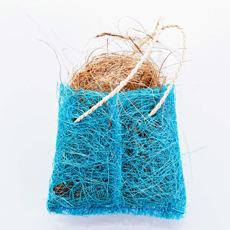 Penn Plax Penn-Plax Bird Life Interactive Toy Purse with Natural Nesting Material (BAVW1) â€“ Colorful & Fun Addition to Any Cage â€“ Safe for All Birds â€“ 5.75â€ Height - Image 2